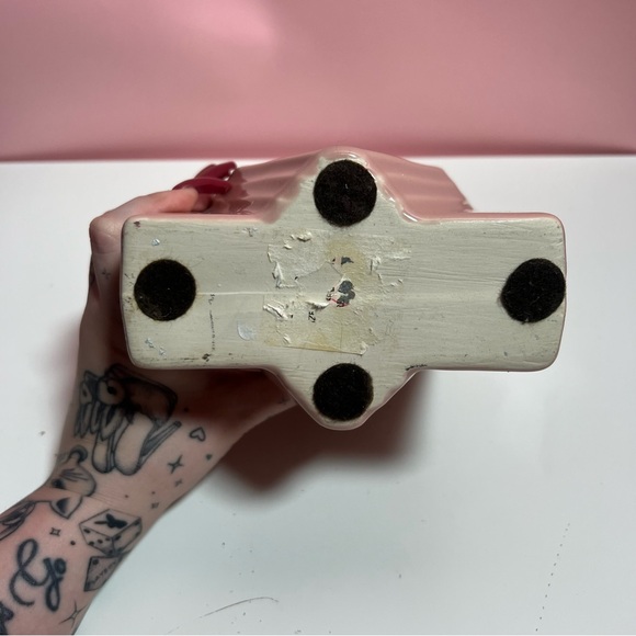 Vintage retro 80s art deco pink funky vase - Picture 6 of 6